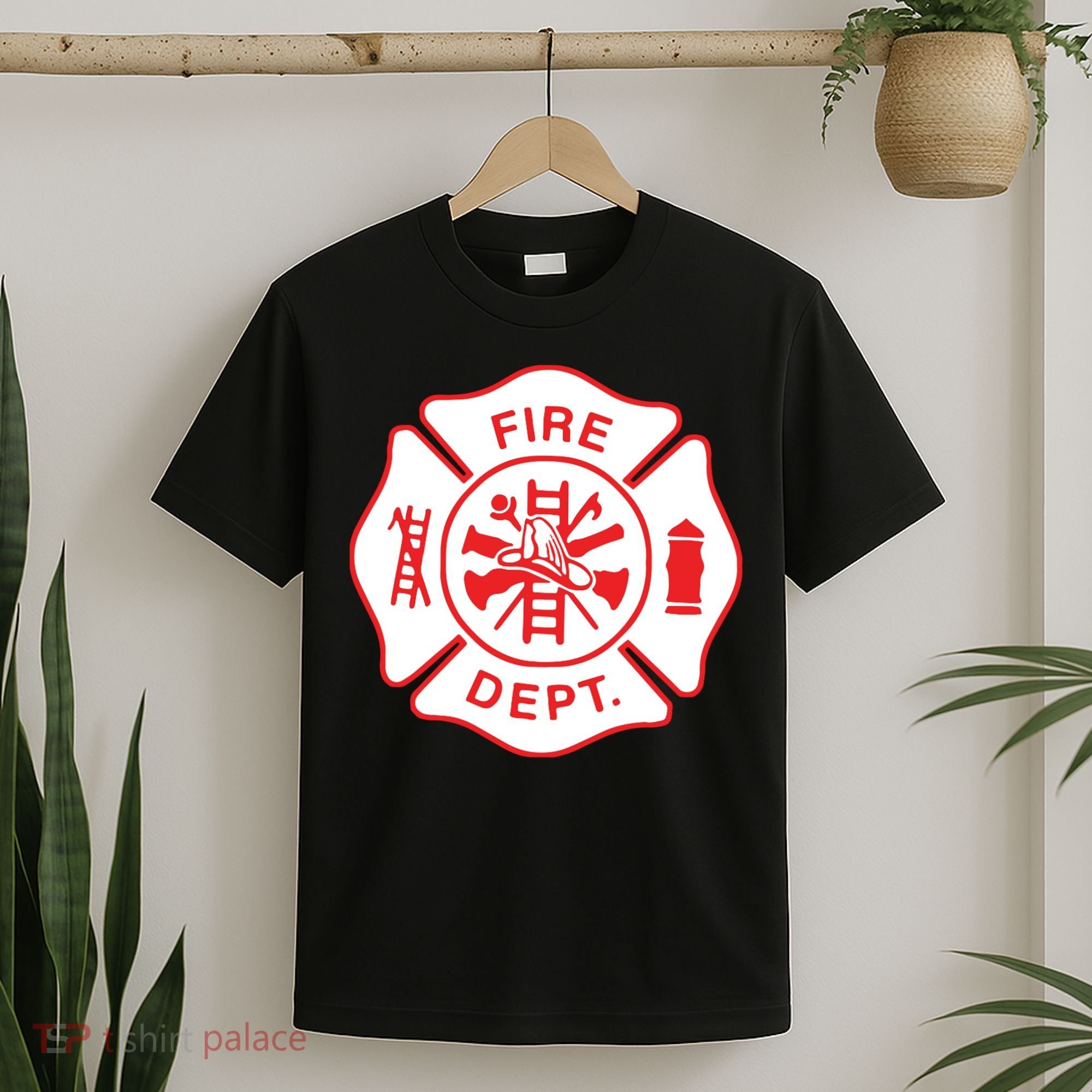 Fire Department Logo Uniform Fireman Symbol Firefighter Gear T-Shirt