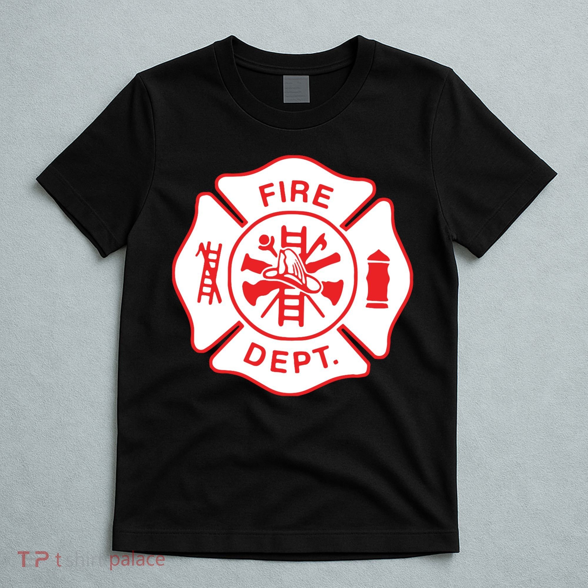 Fire Department Logo Uniform Fireman Symbol Firefighter Gear T-Shirt