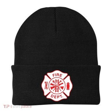 Fire Department Logo Uniform Fireman Symbol Firefighter Gear Beanie