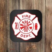 Fire Department Logo Uniform Fireman Symbol Firefighter Gear Coaster thumb 0