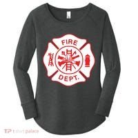 Fire Department Logo Uniform Fireman Symbol Firefighter Gear Women's Perfect Tri Tunic Long Sleeve Shirt thumb 0
