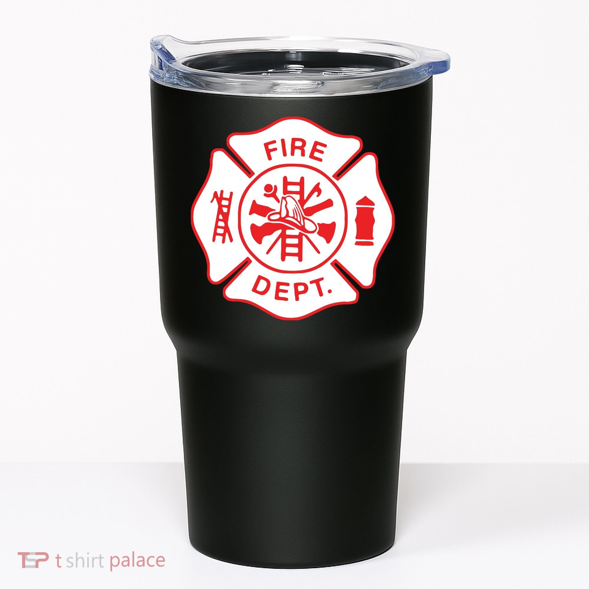 Fire Department Logo Uniform Fireman Symbol Firefighter Gear Tumbler