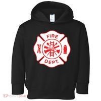 Fire Department Logo Uniform Fireman Symbol Firefighter Gear Toddler Hoodie thumb 0