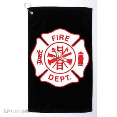 Fire Department Logo Uniform Fireman Symbol Firefighter Gear Golf Towel
