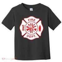Fire Department Logo Uniform Fireman Symbol Firefighter Gear Toddler T-Shirt thumb 0