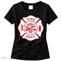 Fire Department Logo Uniform Fireman Symbol Firefighter Gear Women's T-Shirt thumb 0