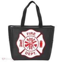 Fire Department Logo Uniform Fireman Symbol Firefighter Gear Tote Bag thumb 0