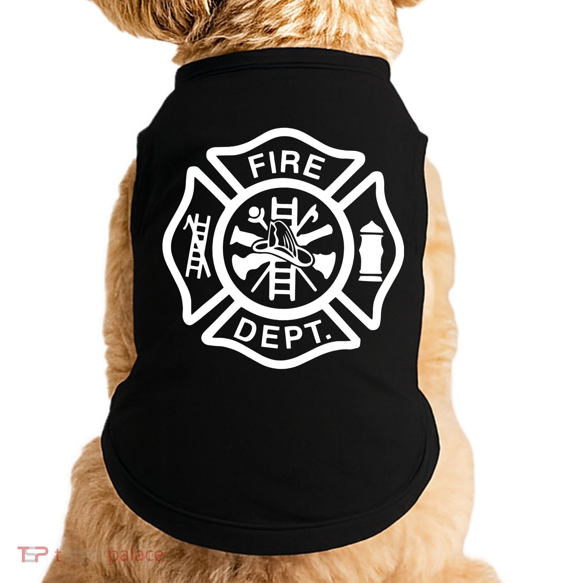 Fire Department Logo Uniform Fireman Symbol Firefighter Gear Doggie Tank