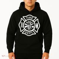 Fire Department Logo Uniform Fireman Symbol Firefighter Gear Hoodie thumb 2