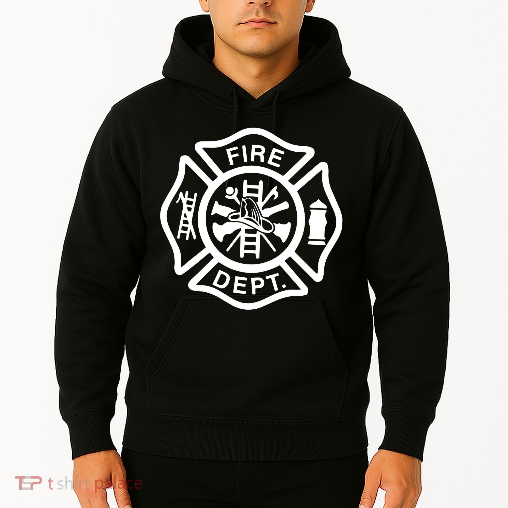 Fire Department Logo Uniform Fireman Symbol Firefighter Gear Hoodie