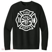 Fire Department Logo Uniform Fireman Symbol Firefighter Gear V.I.T. Fleece Crew Sweatshirt thumb 0