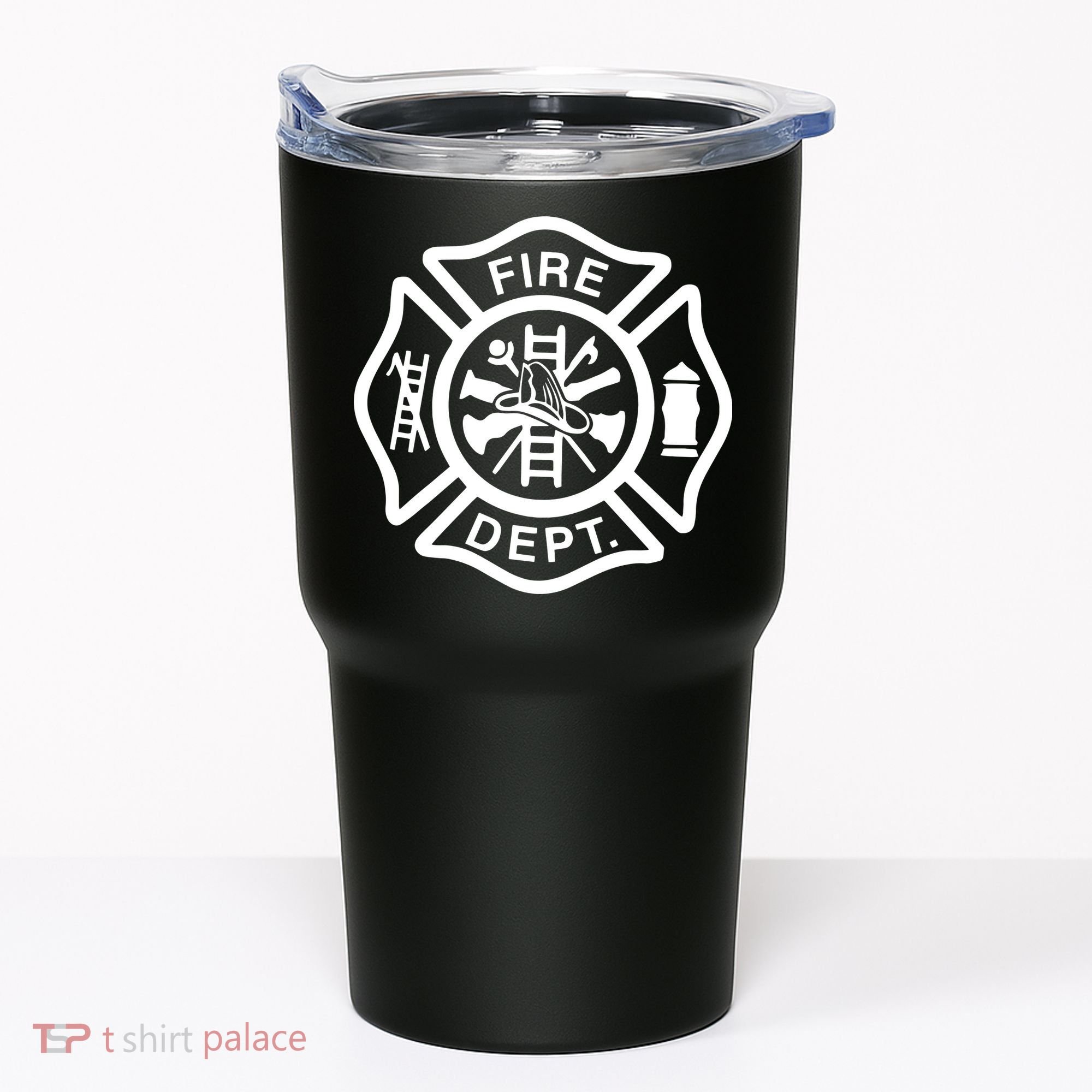 Fire Department Logo Uniform Fireman Symbol Firefighter Gear Tumbler