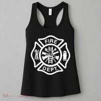 Fire Department Logo Uniform Fireman Symbol Firefighter Gear Women's Tank Top thumb 3