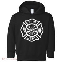 Fire Department Logo Uniform Fireman Symbol Firefighter Gear Toddler Hoodie thumb 0