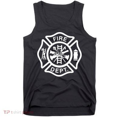 Fire Department Logo Uniform Fireman Symbol Firefighter Gear Tank Top
