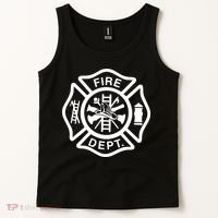 Fire Department Logo Uniform Fireman Symbol Firefighter Gear Tank Top thumb 2