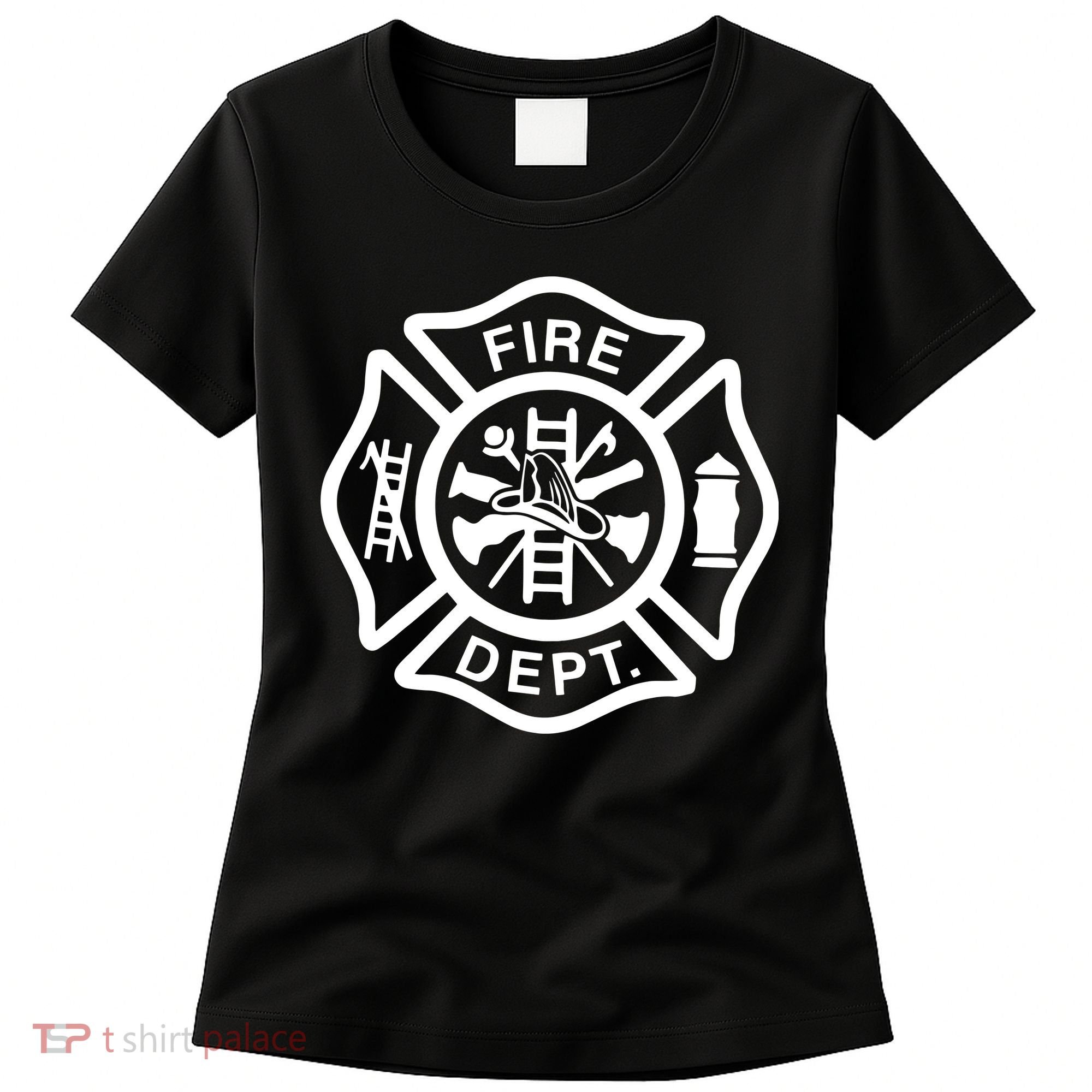Fire Department Logo Uniform Fireman Symbol Firefighter Gear Women's T-Shirt