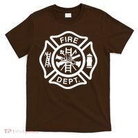 Fire Department Logo Uniform Fireman Symbol Firefighter Gear T-Shirt thumb 0
