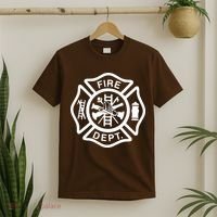Fire Department Logo Uniform Fireman Symbol Firefighter Gear T-Shirt thumb 2