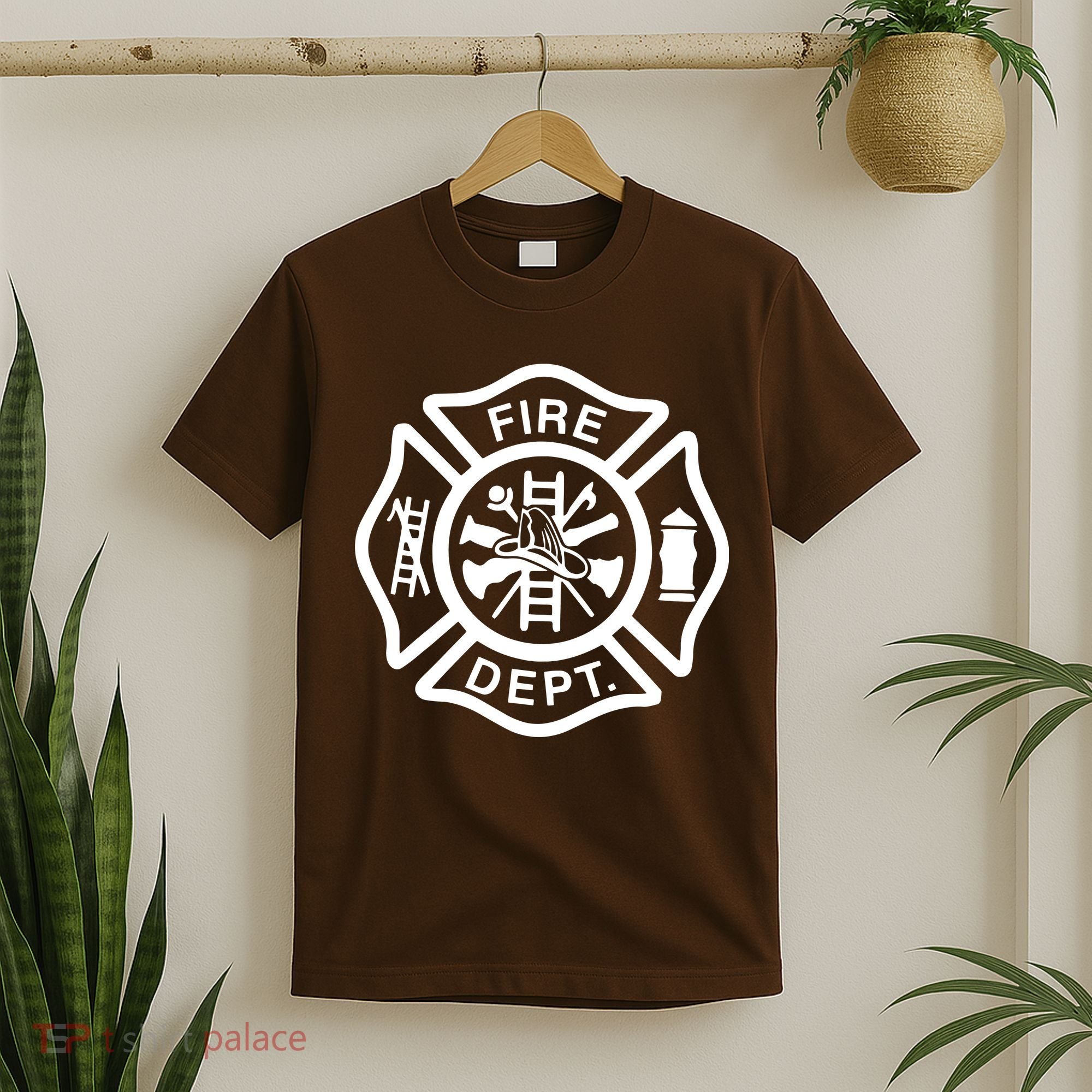 Fire Department Logo Uniform Fireman Symbol Firefighter Gear T-Shirt