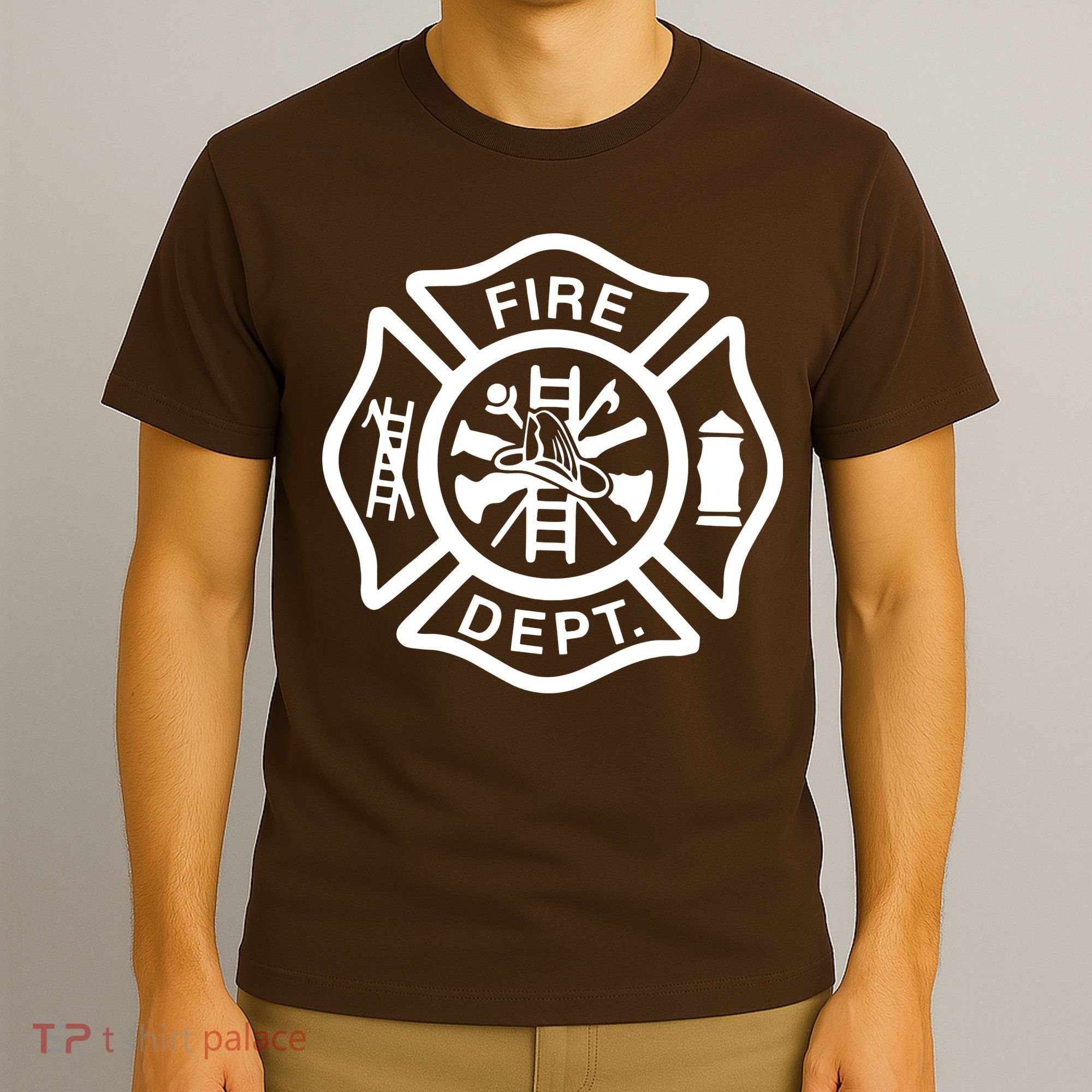 Fire Department Logo Uniform Fireman Symbol Firefighter Gear T-Shirt