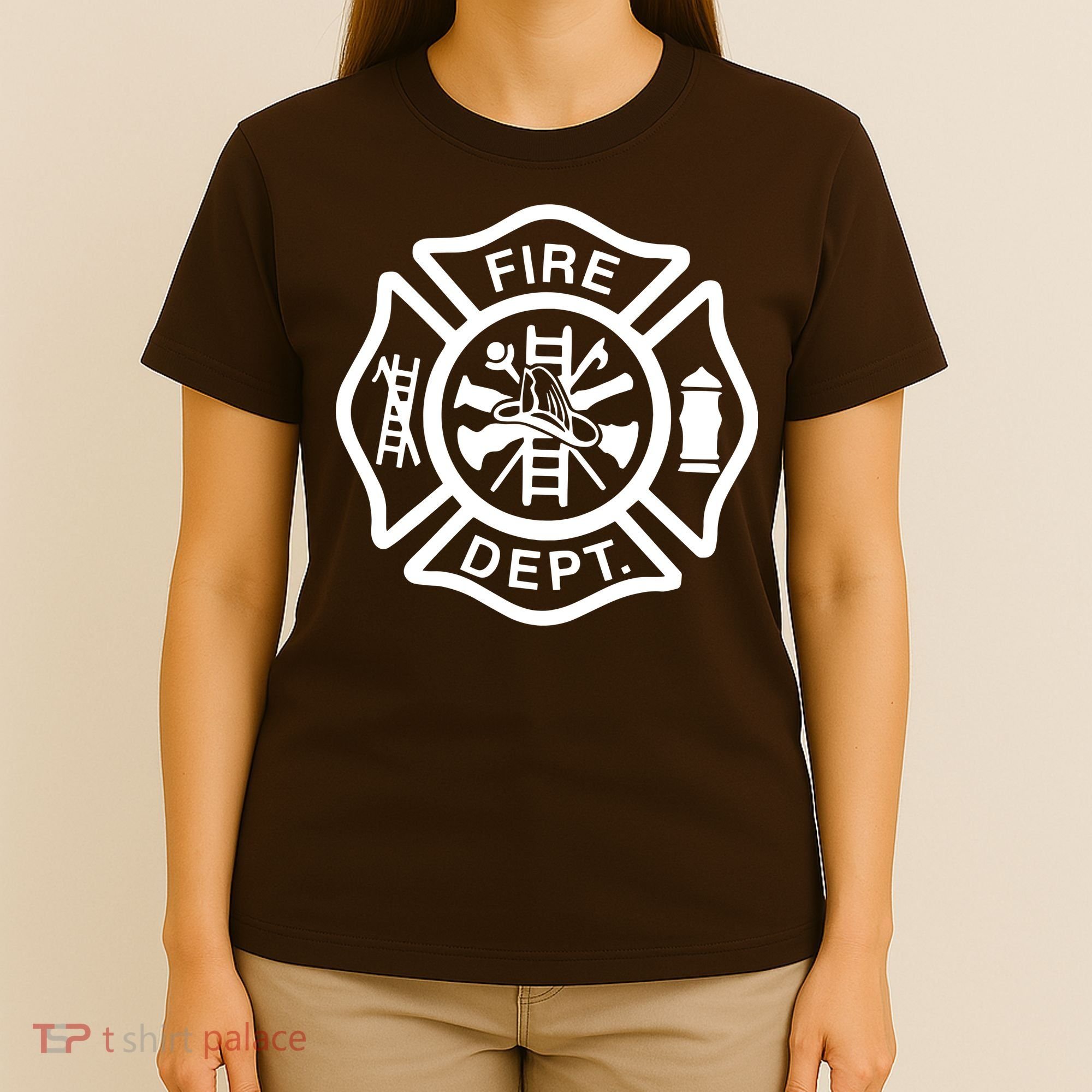 Fire Department Logo Uniform Fireman Symbol Firefighter Gear T-Shirt