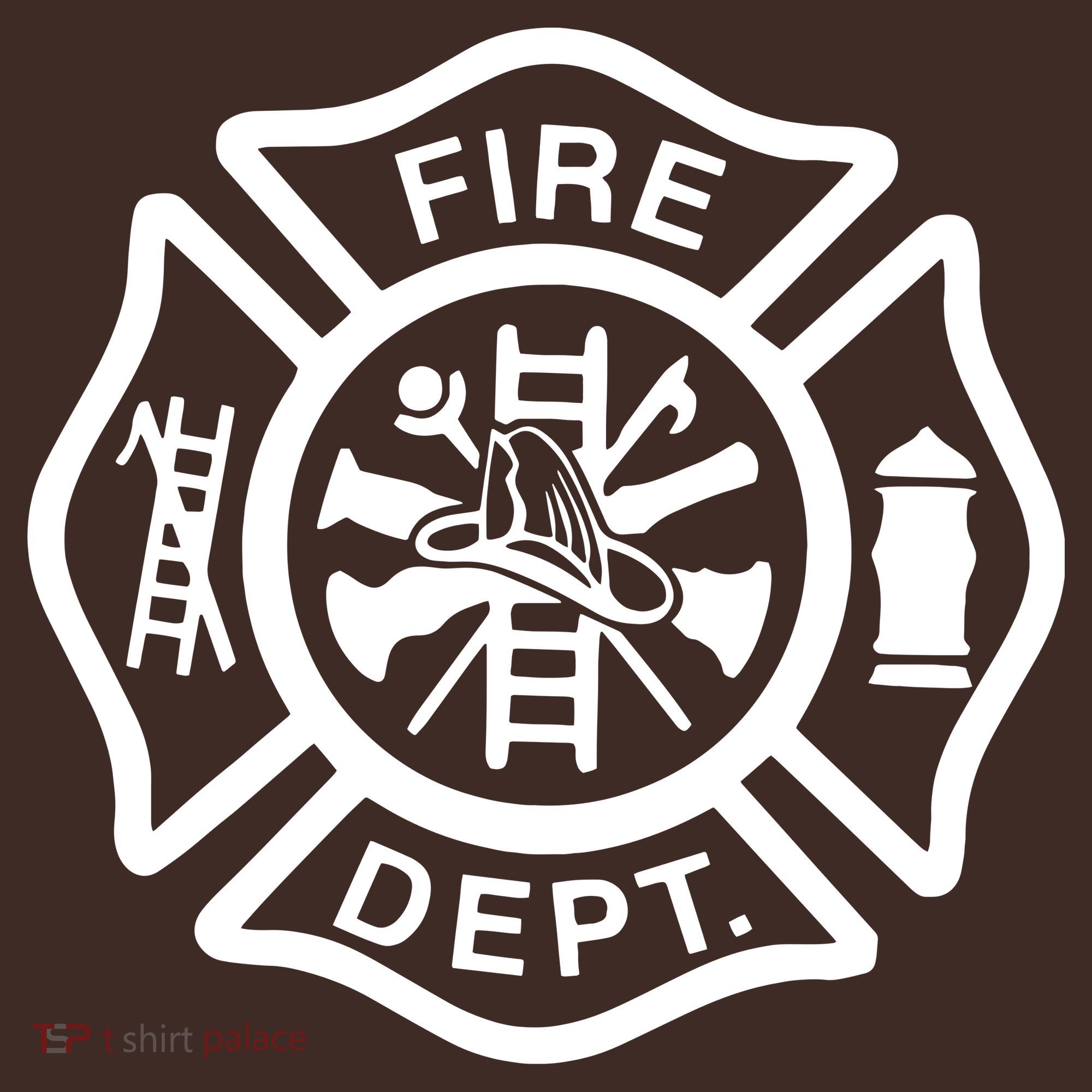 Fire Department Logo Uniform Fireman Symbol Firefighter Gear Coaster