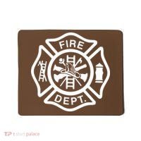 Fire Department Logo Uniform Fireman Symbol Firefighter Gear Mousepad thumb 0