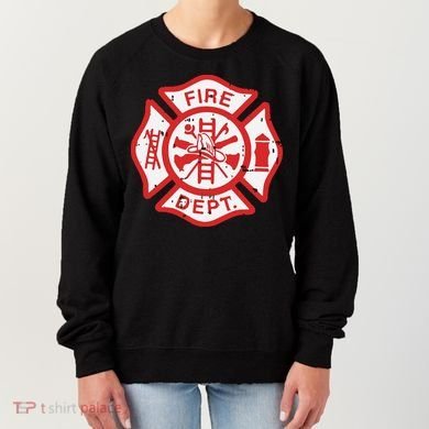 Fire Dept Logo Hero Halloween Firefighter Fireman Gift Women's Sweatshirt