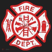 Fire Dept Logo Hero Halloween Firefighter Fireman Gift Women's Sweatshirt thumb 2