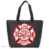 Fire Dept Logo Hero Halloween Firefighter Fireman Gift Tote Bag thumb 0