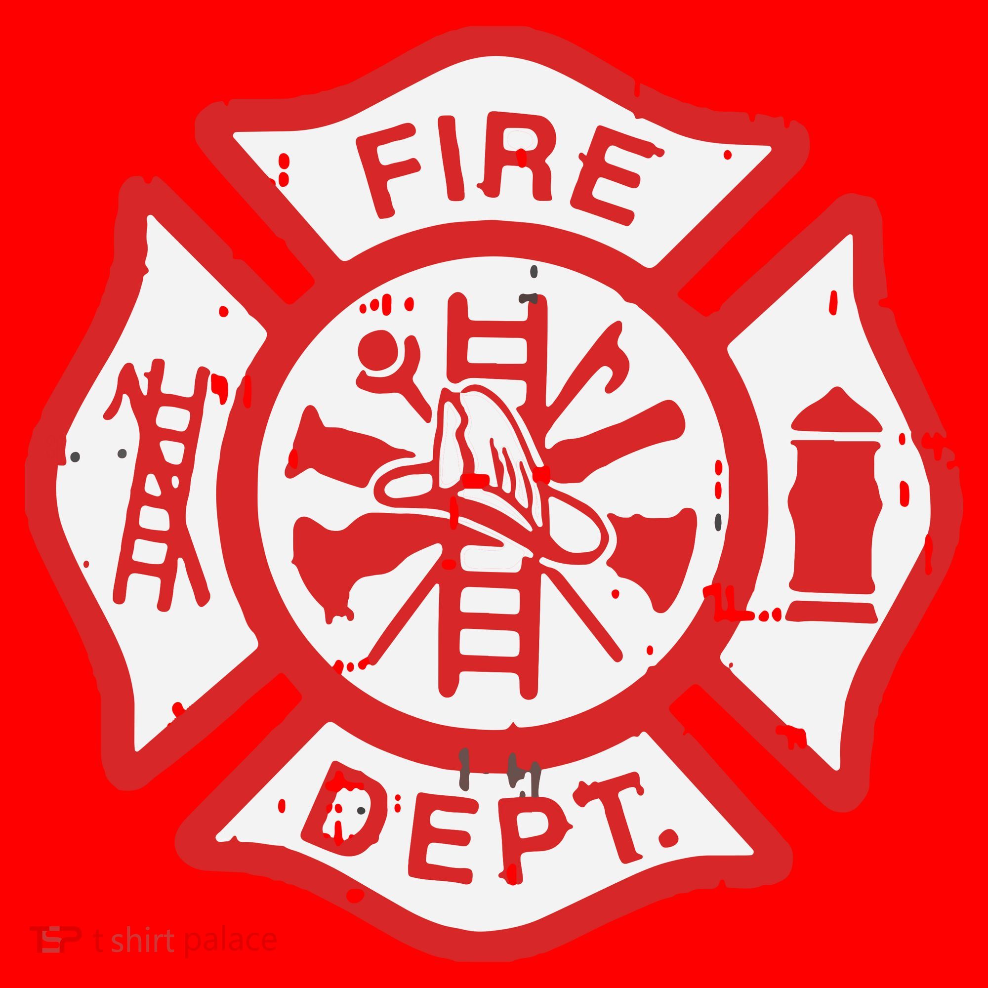Fire Dept Logo Hero Halloween Firefighter Fireman Gift Santa Hat