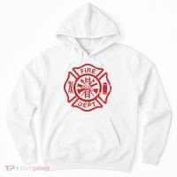 Fire Dept Logo Hero Halloween Firefighter Fireman Gift Hoodie thumb 0