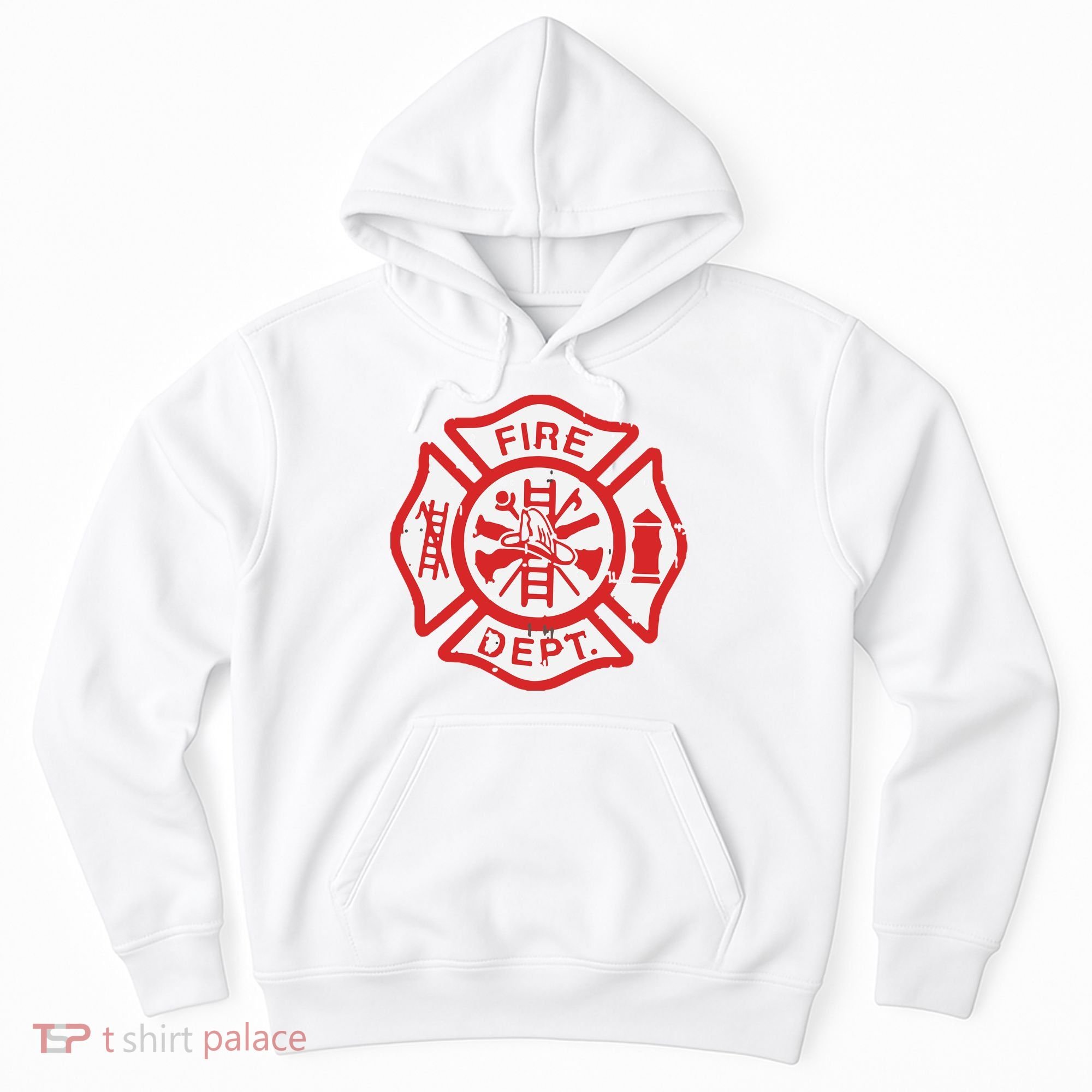 Fire Dept Logo Hero Halloween Firefighter Fireman Gift Hoodie