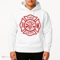 Fire Dept Logo Hero Halloween Firefighter Fireman Gift Hoodie thumb 2