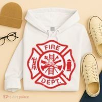 Fire Dept Logo Hero Halloween Firefighter Fireman Gift Hoodie thumb 4