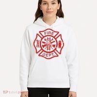 Fire Dept Logo Hero Halloween Firefighter Fireman Gift Hoodie thumb 5