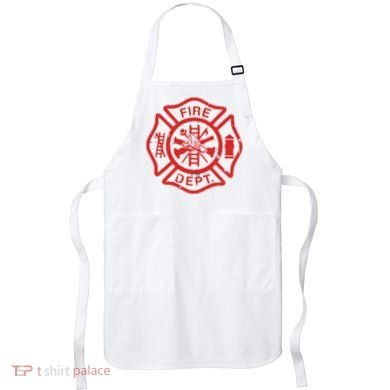 Fire Dept Logo Hero Halloween Firefighter Fireman Gift Apron