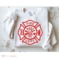 Fire Dept Logo Hero Halloween Firefighter Fireman Gift Sweatshirt thumb 2