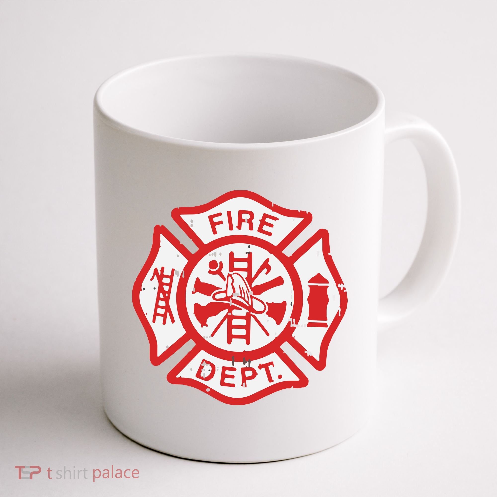 Fire Dept Logo Hero Halloween Firefighter Fireman Gift Coffee Mug
