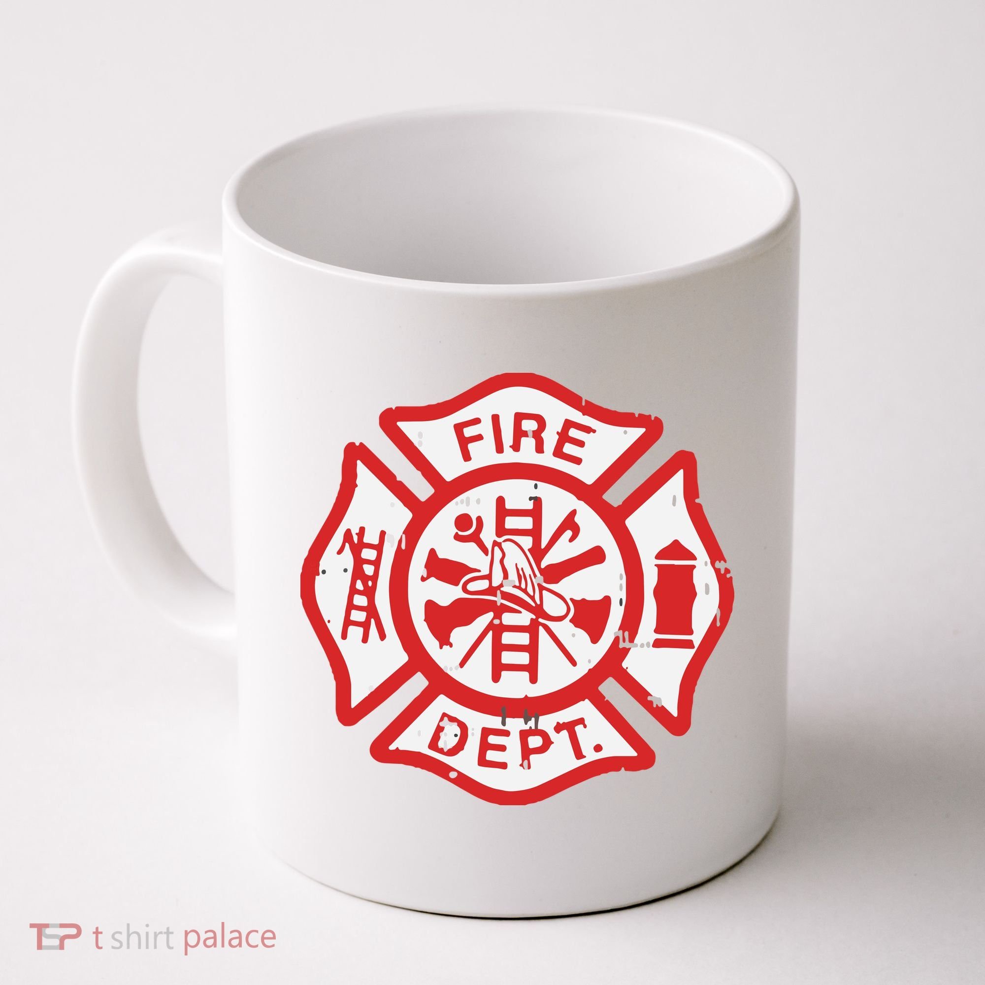 Fire Dept Logo Hero Halloween Firefighter Fireman Gift Coffee Mug