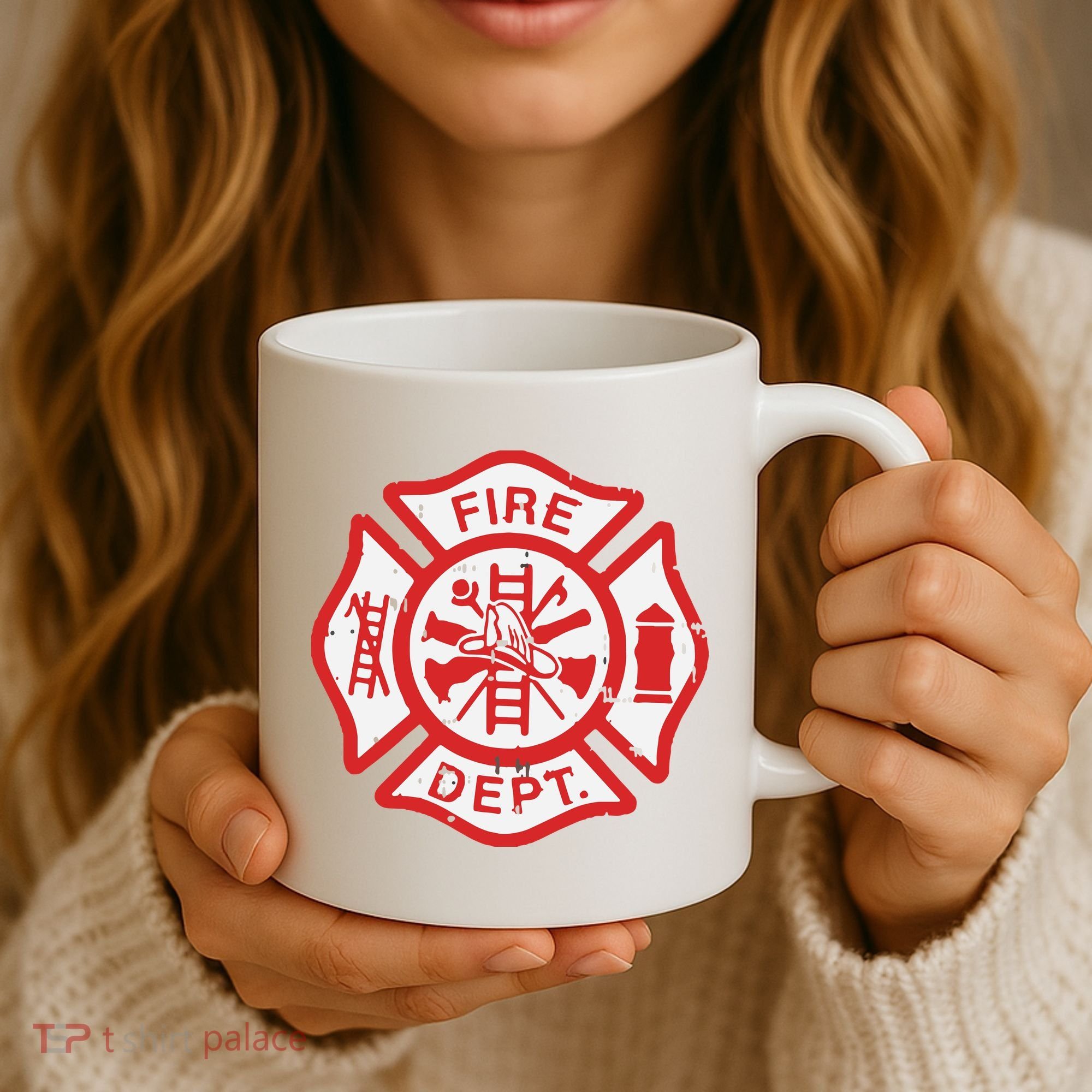 Fire Dept Logo Hero Halloween Firefighter Fireman Gift Coffee Mug