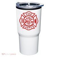 Fire Dept Logo Hero Halloween Firefighter Fireman Gift Tumbler thumb 0