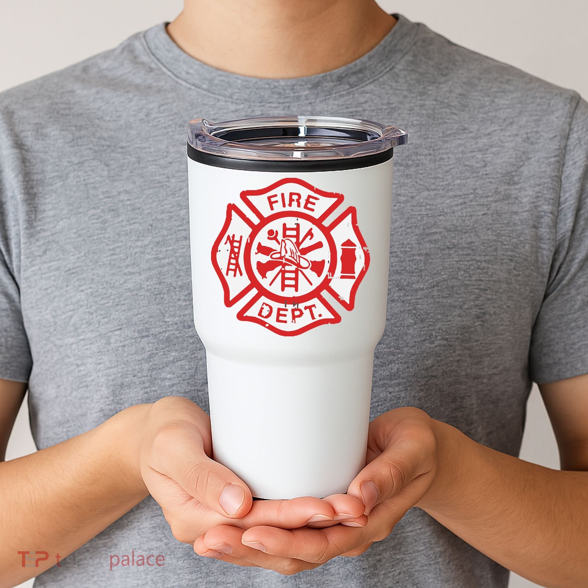 Fire Dept Logo Hero Halloween Firefighter Fireman Gift Tumbler