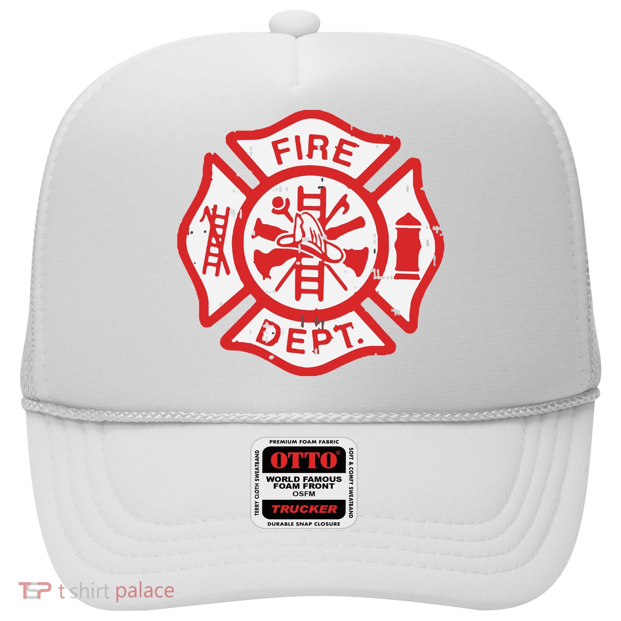 Fire Dept Logo Hero Halloween Firefighter Fireman Gift Hat