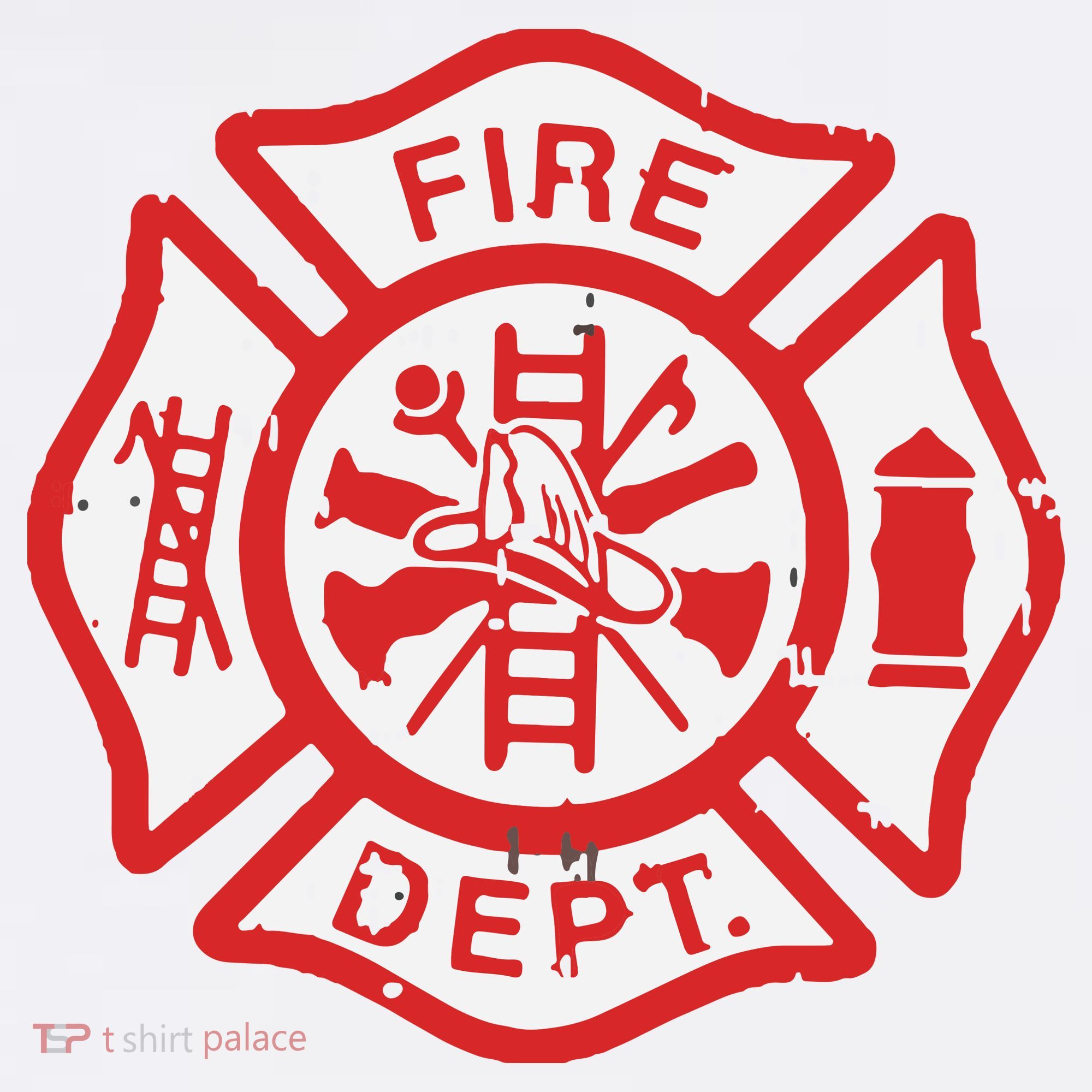 Fire Dept Logo Hero Halloween Firefighter Fireman Gift Tank Top