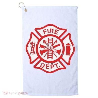 Fire Dept Logo Hero Halloween Firefighter Fireman Gift Golf Towel