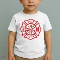Fire Dept Logo Hero Halloween Firefighter Fireman Gift Toddler T-Shirt thumb 2