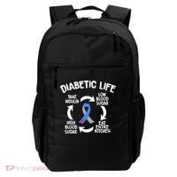 Funny Diabetic Life Cycle Diabetes Awareness Backpack thumb 0