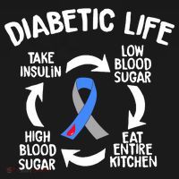 Funny Diabetic Life Cycle Diabetes Awareness Ornament thumb 1